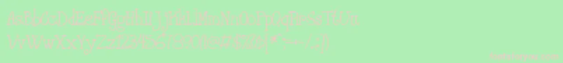 Phanrg Font – Pink Fonts on Green Background