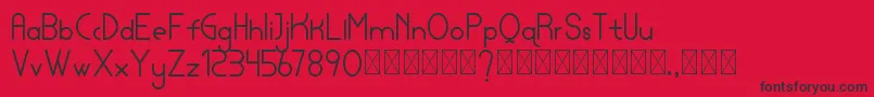 lamborgini personal Font – Black Fonts on Red Background