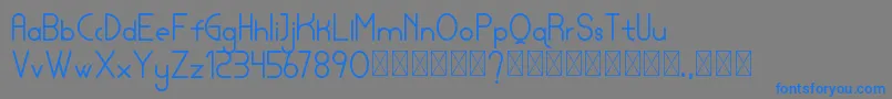 lamborgini personal Font – Blue Fonts on Gray Background