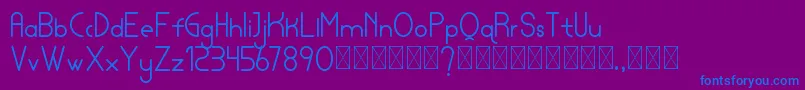 lamborgini personal Font – Blue Fonts on Purple Background