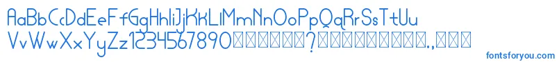 lamborgini personal Font – Blue Fonts on White Background