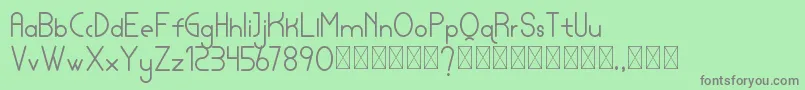 lamborgini personal Font – Gray Fonts on Green Background