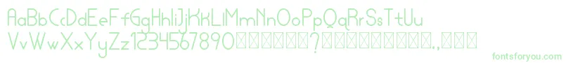 lamborgini personal-fontti – vihreät fontit valkoisella taustalla
