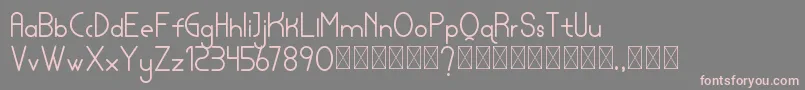 lamborgini personal Font – Pink Fonts on Gray Background
