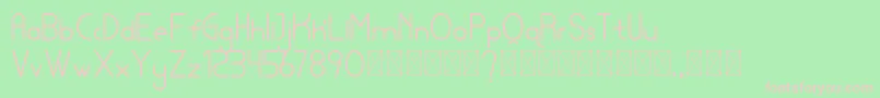 lamborgini personal Font – Pink Fonts on Green Background