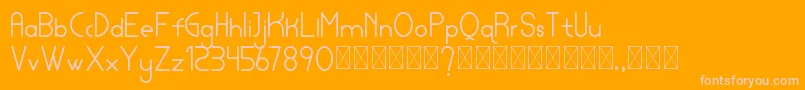 lamborgini personal Font – Pink Fonts on Orange Background