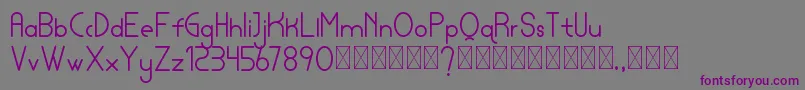lamborgini personal Font – Purple Fonts on Gray Background