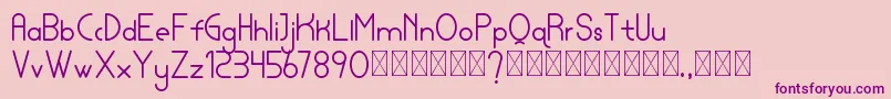lamborgini personal Font – Purple Fonts on Pink Background