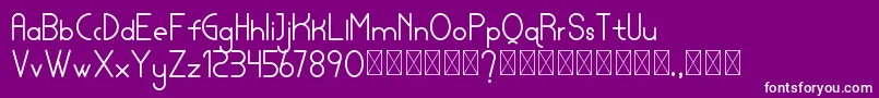 lamborgini personal Font – White Fonts on Purple Background