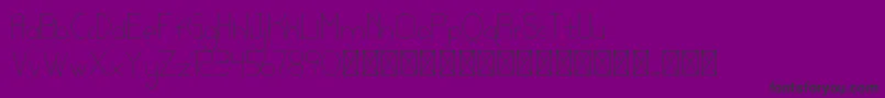 lamborgini thin personal Font – Black Fonts on Purple Background