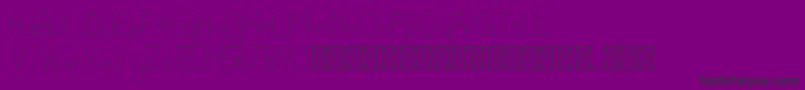 lamborgini thindash personal-Schriftart – Schwarze Schriften auf violettem Hintergrund