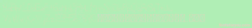 lamborgini thindash personal Font – Pink Fonts on Green Background