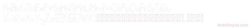 lamborgini thindash personal Font – Pink Fonts on White Background