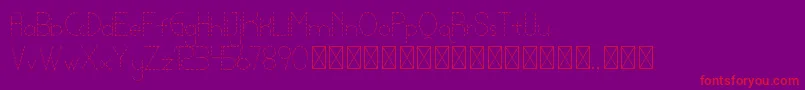 lamborgini thindash personal Font – Red Fonts on Purple Background