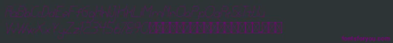 lamborgini thinitalic personal Font – Purple Fonts on Black Background