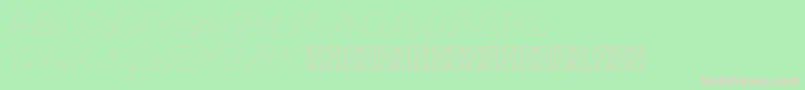 lamborgini thinitalicdash personal Font – Pink Fonts on Green Background