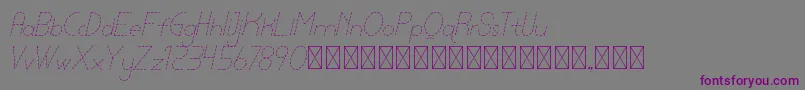 lamborgini thinitalicdash personal Font – Purple Fonts on Gray Background