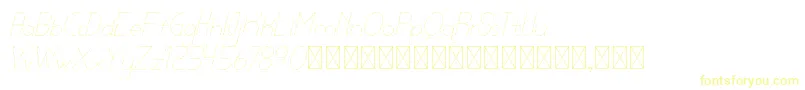 lamborgini thinitalicdash personal-Schriftart – Gelbe Schriften