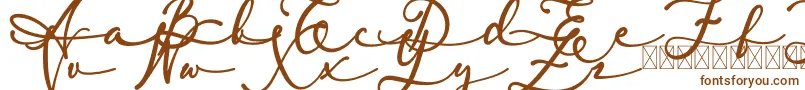 Шрифт lambresia – коричневые шрифты на белом фоне