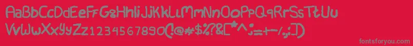Шрифт Lambreto Font – серые шрифты на красном фоне