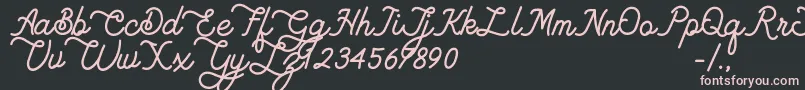 Lambretta dafont Font – Pink Fonts on Black Background