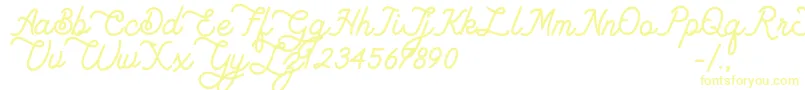 Lambretta dafont-Schriftart – Gelbe Schriften