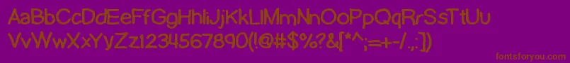 More about lamebrai Font lamebrai Font – Brown Fonts on Purple Background