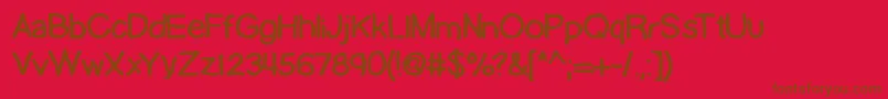 lamebrai Font – Brown Fonts on Red Background