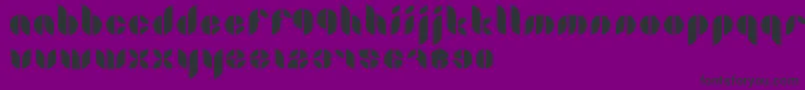 Lamia-Schriftart – Schwarze Schriften auf violettem Hintergrund