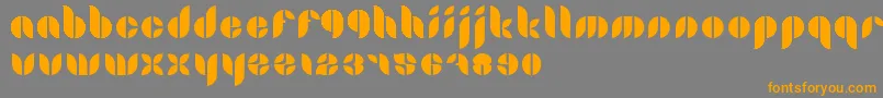 Lamia Font – Orange Fonts on Gray Background