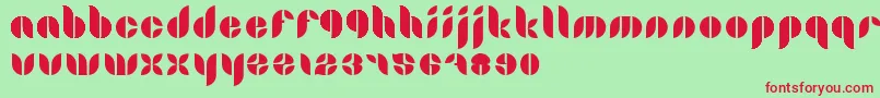 Lamia Font – Red Fonts on Green Background