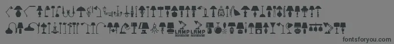 Lamp Font – Black Fonts on Gray Background