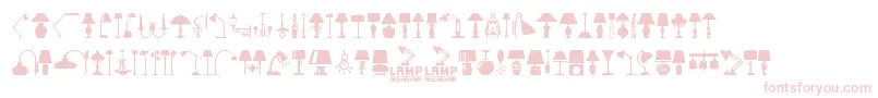 フォントLamp – ピンクのフォント