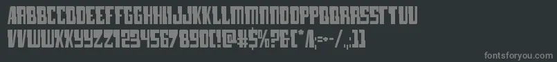 Więcej informacji o czcionce lamprey Czcionka lamprey – szare czcionki na czarnym tle