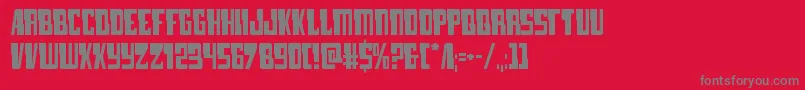 lamprey Font – Gray Fonts on Red Background