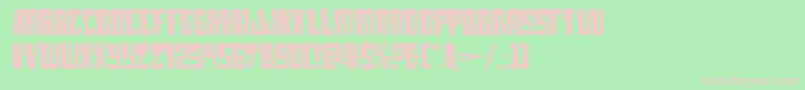 lamprey Font – Pink Fonts on Green Background