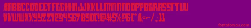 lamprey Font – Red Fonts on Purple Background