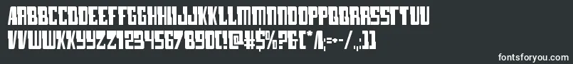 lamprey Font – White Fonts on Black Background