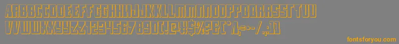 More about lamprey3d Font lamprey3d Font – Orange Fonts on Gray Background