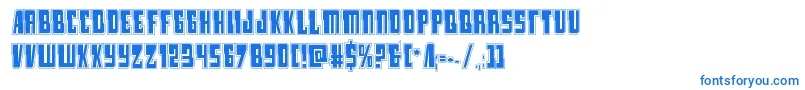 lampreyacad Font – Blue Fonts on White Background