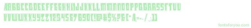 lampreyacad-Schriftart – Grüne Schriften