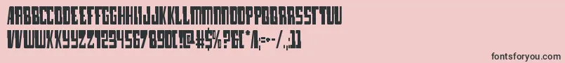lampreycond Font – Black Fonts on Pink Background