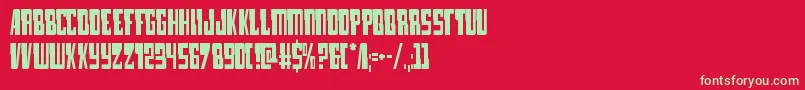 lampreycond Font – Green Fonts on Red Background