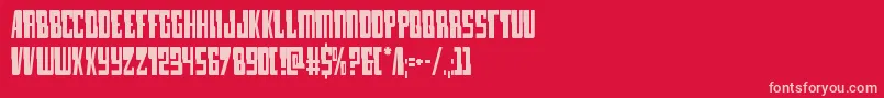 lampreycond Font – Pink Fonts on Red Background
