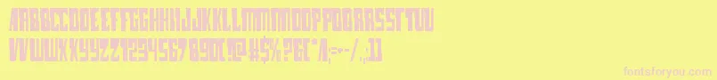 lampreycond Font – Pink Fonts on Yellow Background