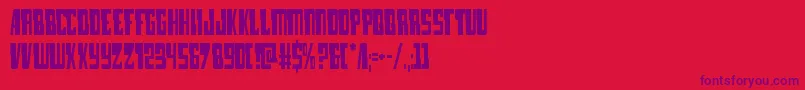 lampreycond Font – Purple Fonts on Red Background