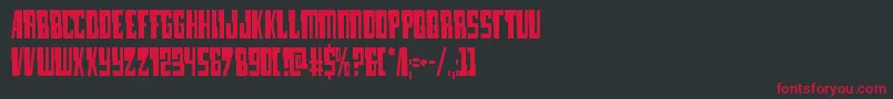 lampreycond Font – Red Fonts on Black Background