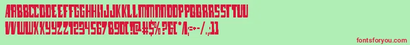 lampreycond Font – Red Fonts on Green Background