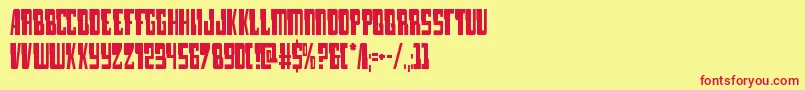 lampreycond Font – Red Fonts on Yellow Background