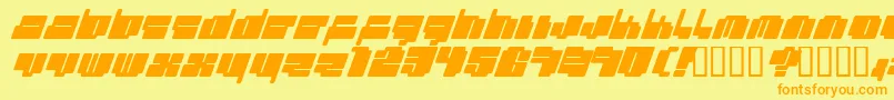 Cheaptyp Font – Orange Fonts on Yellow Background